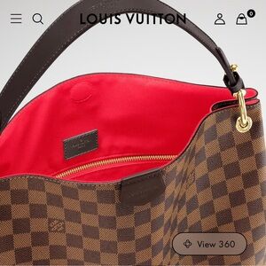 Louis Vuitton Brown Checkered Tote